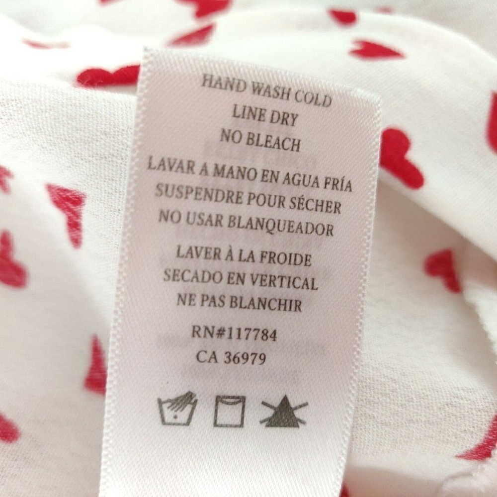 Rails Simone Smitten Heart Print Wrap Top Womens Size XS Rayon Love Anniversary - Picture 11 of 11